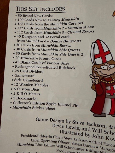 "Munchkin Big Box" Compatible Card Sleeve Bundle (8807 x 6 + 3368 x 1)