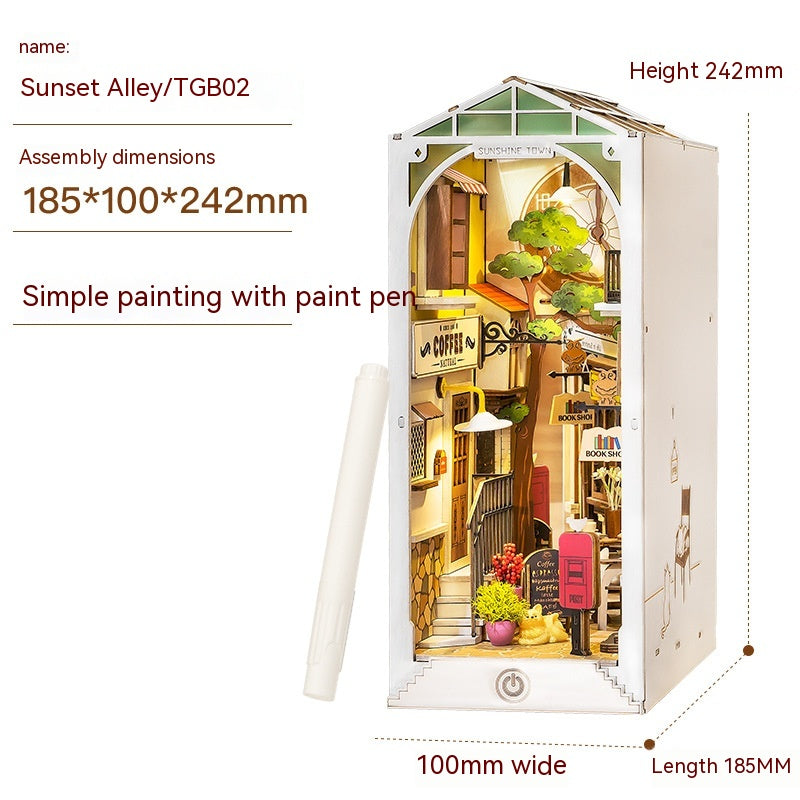 Ruo Shi Ruo Lai Shu Li Sakura Tram Flower House DIY Cabin