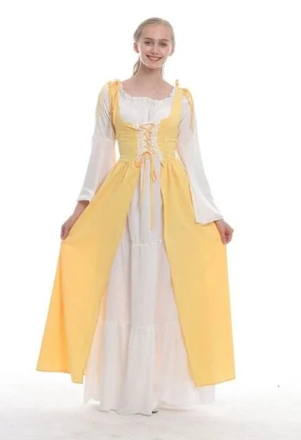 S-6XL Medieval Punk Dress Cosplay Halloween Costumes Women Palace Carnival Party Disguise Princess Female Victorian Vestido Robe