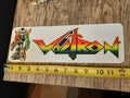 Voltron Banner Marquee 4x12 Misc Comics Metal Wall Sign Retro 80s