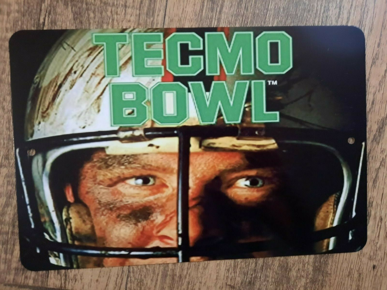 Tecmo Bowl 8x12 Inch Metal Wall Sign - Classic Football Video Game