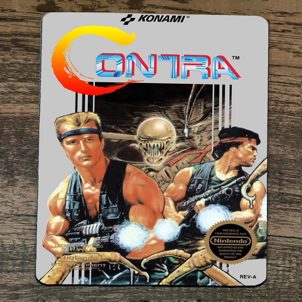 Classic Arcade Video Game NES Box Cover Mouse Pad