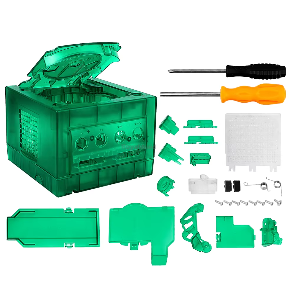 Gamecube Full Replacement Console Shell Housing Translucent Green