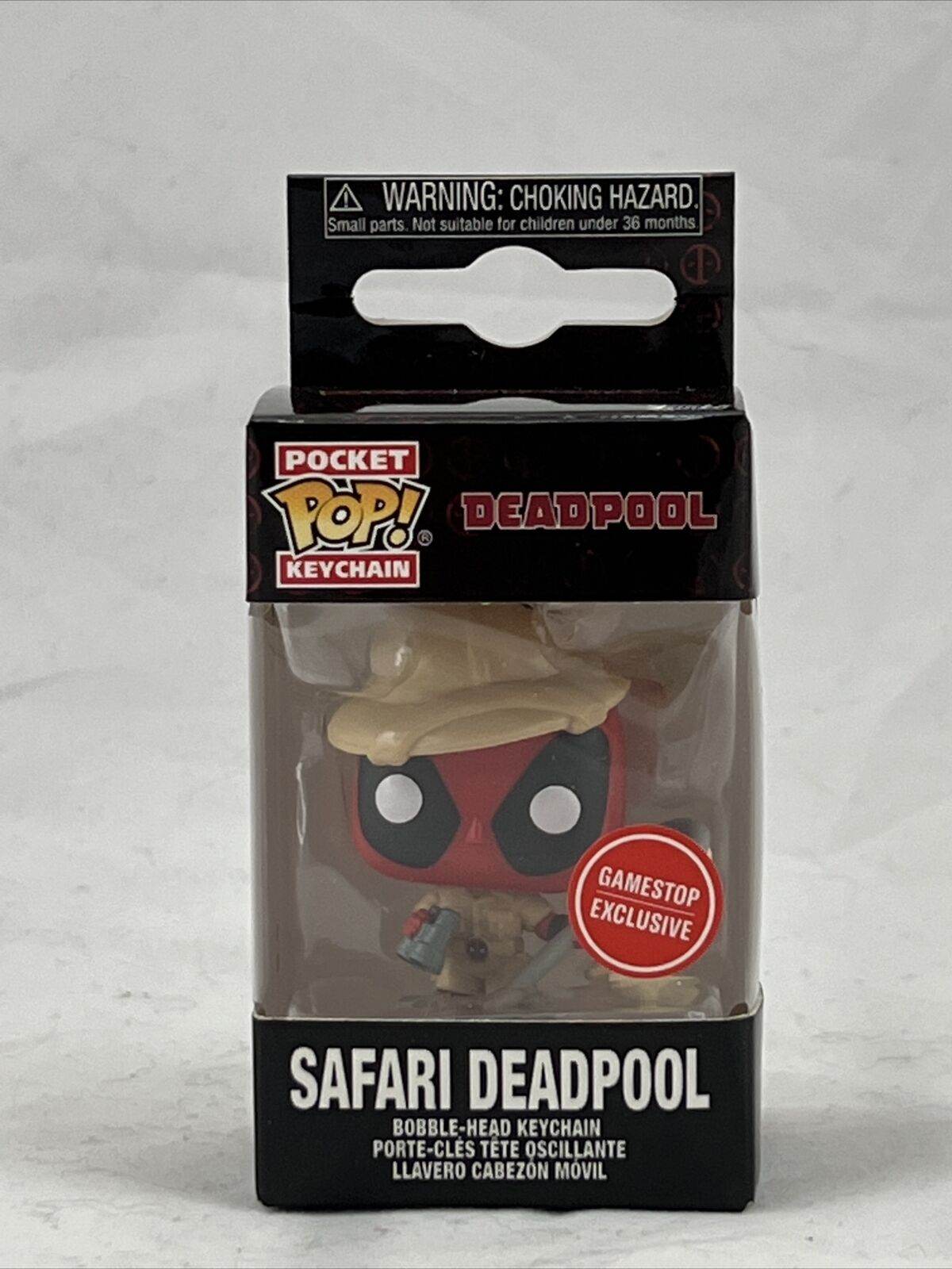 Funko Pop! Keychain Marvel Safari Deadpool Exclusive Vinyl Figure - 