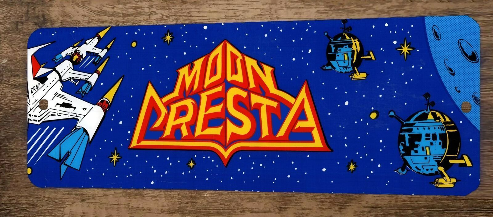 Moon Cresta Arcade 3x12 Metal Wall Video Game Sign Poster