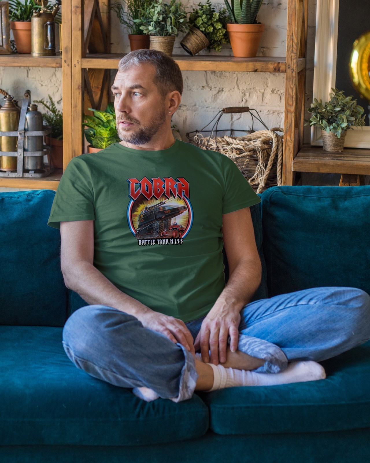 GI Joe Cobra Battle Task HISS  Mens T Shirt