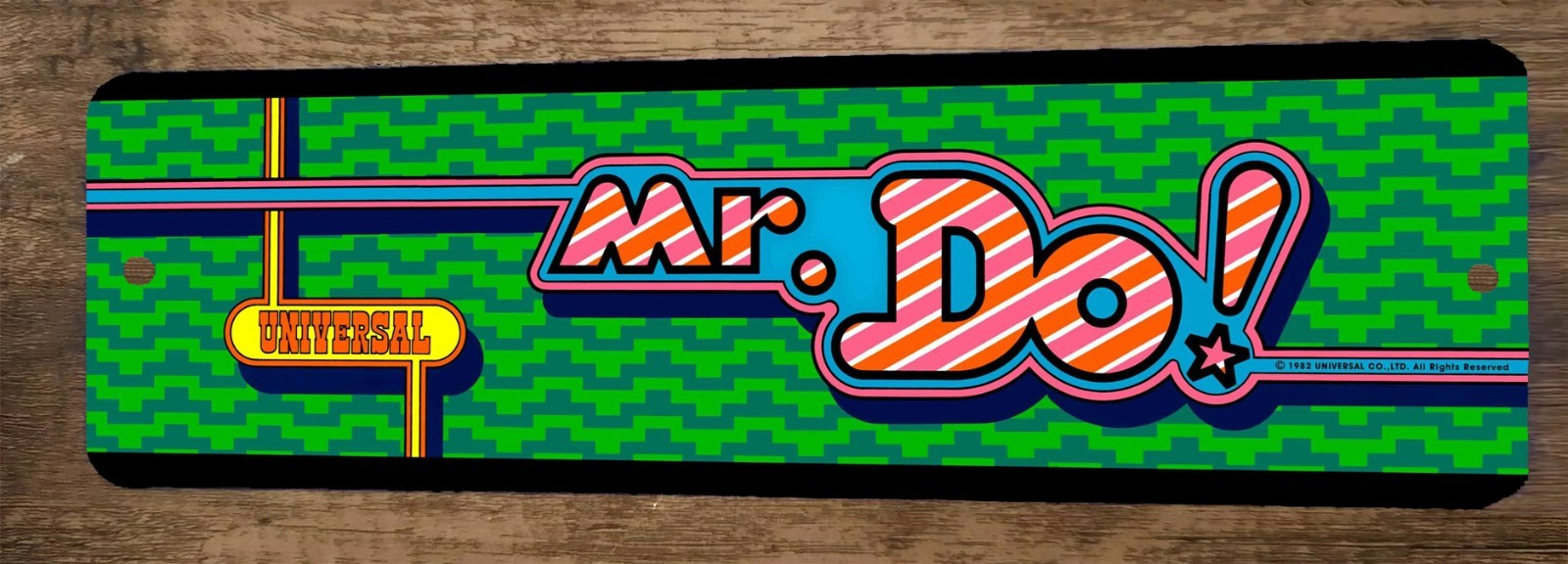 Mr Do Arcade 3x12 Metal Wall Video Game Sign