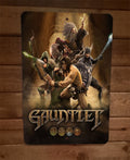 Gauntlet Gold 8x12 Metal Wall Sign Video Game Poster