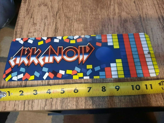 Arkanoid Classic Arcade Video Game Marquee Banner 4x12 Metal Wall Sign Retro 80s