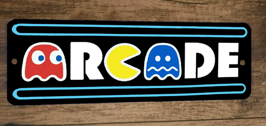 Arcade Video Game 3x12  Metal Wall Sign
