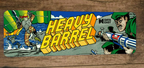 Heavy Barrel Classic Video Game Arcade Marquee Banner 3x12  Metal Wall Sign