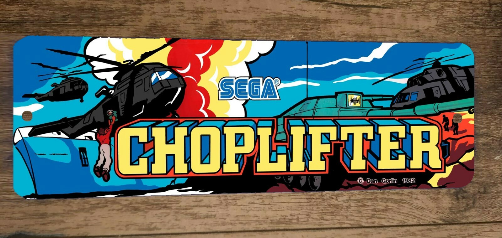 Choplifter Video Game 3x12 Metal Wall Sign Marquee Banner