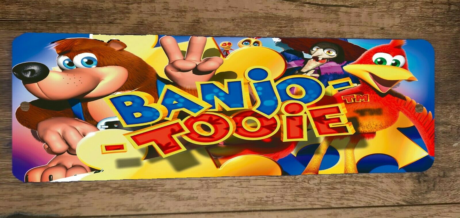 4x12 Banjo Tooie Video Game Metal Arcade Wall Sign Video Game