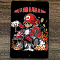 Sure I'm Doing 60 MPH Mario Kart 8x12 Metal Wall Video Game Arcade Sign