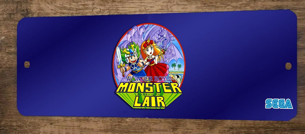 Wonderboy III 3 Monster Lair Arcade Video Game 4x12 Metal Wall Marquee Sign
