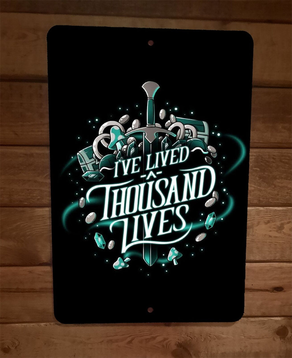 I’ve Lived a Thousand Lives Video Gamer Zelda 8 x 12 Inch Premium Metal Wall Sign Poster