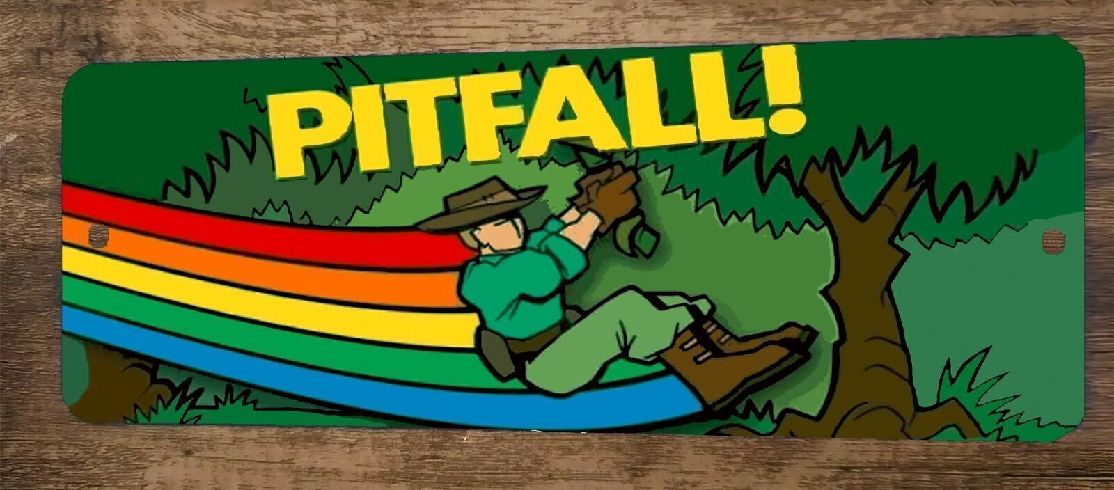 Pitfall Arcade Video Game 3x12 Metal Wall Sign Marquee Banner Poster