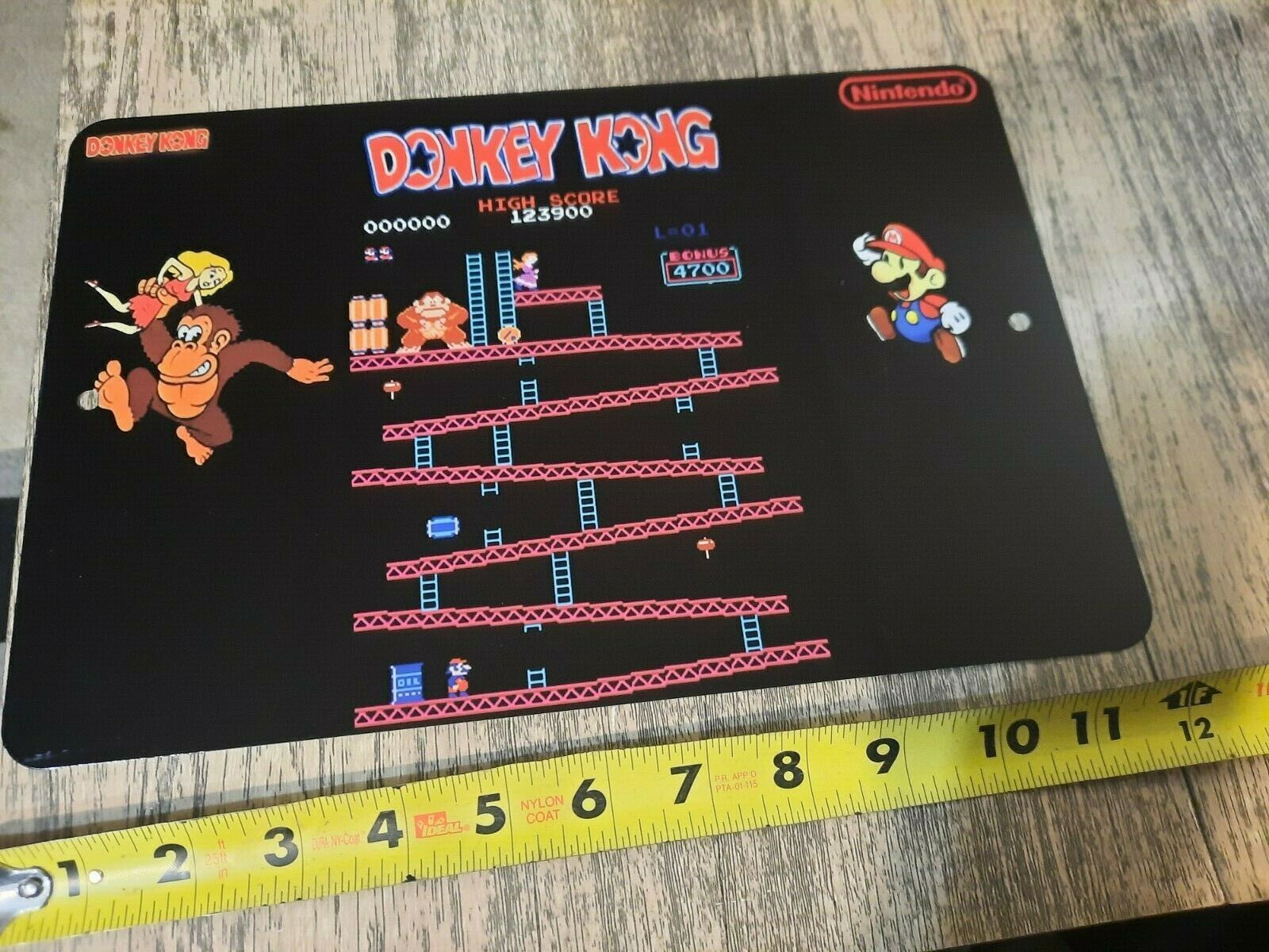 Donkey Kong Arcade Video Game 8x12 Inch Metal Wall Sign