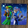 Link and Sheik Duo Zelda Mouse Pad Featuring Premium 11.8 x 9.8 Inches Surface for Smooth Gaming and Work Precision