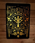 Legend of Zelda Breath of the Hero 8 x 12 Inch Metal Wall Sign – Premium Video Game Arcade Decoration