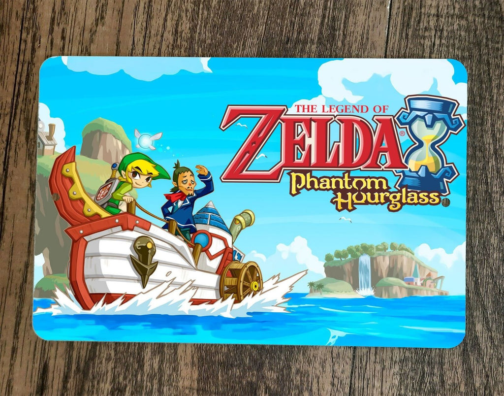 The Legend of Phantom Zelda Hourglass 8 by 12-Inch Metal Wall Sign with High-Definition Video Game Artwork