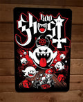 Hail King Boo Ghost Kart Satanic Mario 8x12 Metal Wall Sign Poster Video Game