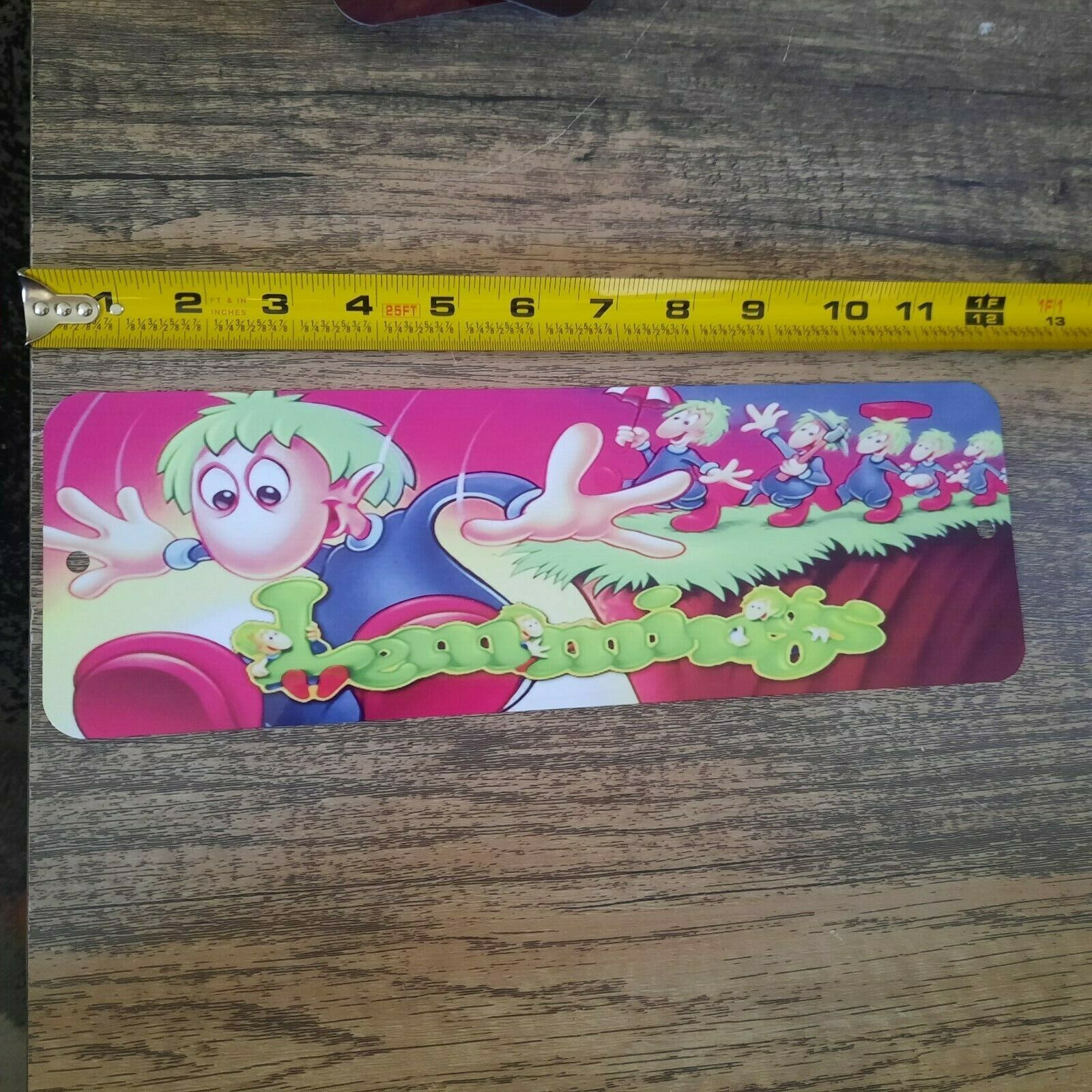 Lemmings Classic Video Game Arcade 4x12  Metal Wall Sign