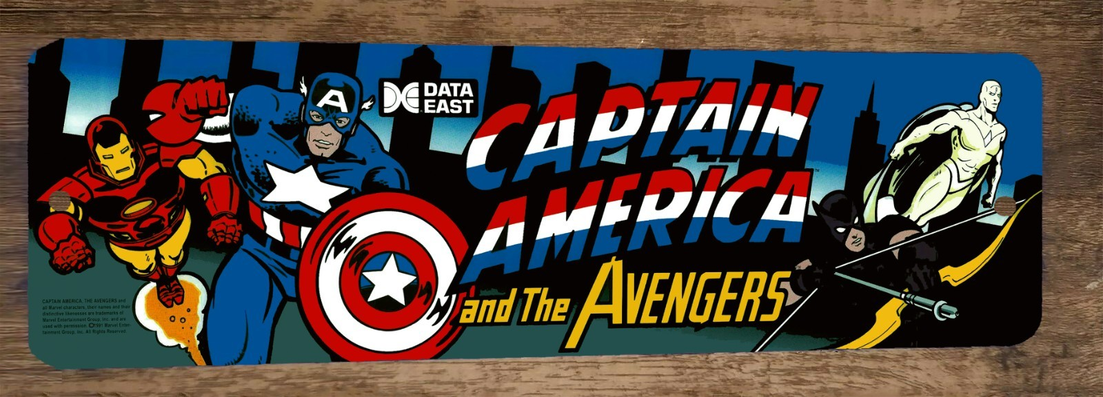 Captain America and the Avengers Video Game 3x12 Metal Wall Sign Marquee Banner