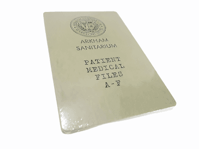 Cthulhu: Death May Die - Kickstarter Exclusive Arkham Sanitarium Patient Medical Files A-F - 