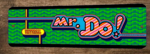 Mr Do Arcade 3x12 Metal Wall Video Game Sign