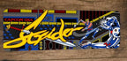 Strider Marquee Banner 4x12 Metal Wall Video Game Arcade Poster