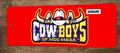 Wild West Cowboys of Moo Mesa Arcade Video Game 3x12 Metal Wall Sign Marquee