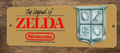 The Legend of Zelda 3x12 Inch Metal Wall Sign with Classic Arcade Design