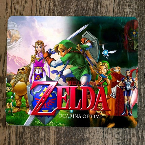 Zelda Ocarina of Time Themed Mouse Pad with Smooth Tracking Surface and Non-Slip Rubber Base, Ideal 9.8 x 7.9 Inches Gaming and Work Desk Accessory