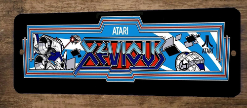 Xevious 3x12 Metal Wall Video Game Arcade Sign Poster