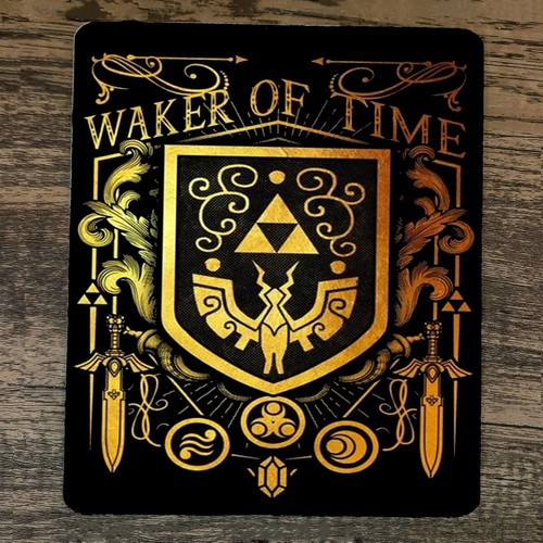 Zelda: Waker of Time Themed Mouse Pad with Non-Slip Base and Smooth Precision Surface, Ideal for Gaming and Office Use, Measuring Approximately 10 by 8 Inches