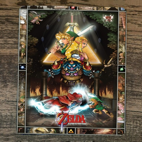 The Legend of Zelda: A Link to the Past Officially Licensed Gaming Mouse Pad - Large Size 11.8 x 9.8 Inches, Non-Slip Rubber Base, Durable Fabric Surface