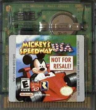 Mickey's Speedway [Not for Resale Variant] (Gameboy Color) - Game Only