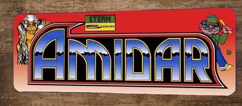 Amidar Arcade Video Game 3x12  Metal Wall Sign Marquee Banner Poster