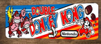 Double Donkey Kong Arcade 3x12 Inch Metal Wall Video Game Marquee Banner Sign