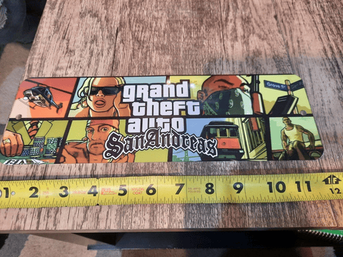 GTA San Andreas Grand Theft Auto Video Game Marquee Banner 3x12 Metal Sign