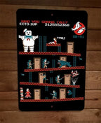 Gozer Kong Ghostbusters 8x12 Metal Wall Sign Video Game Donkey Parody Poster