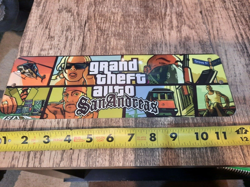 GTA San Andreas Grand Theft Auto Video Game Marquee Banner 3x12 Metal Sign