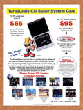 1992 TurboGrafx-CD Super System Console Card Original Ad v1