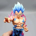 Vegeta Ultra Ego and Super Saiyan Blue Swappable Heads Anime Figure, Dragon Ball Z Action Figurines