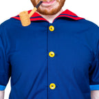Sailor Man Adult Halloween Costume Set with Muscle Arms Spinach Captain Cosplay