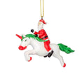 Santa Unicorn Christmas Tree Ornament Decoration - 