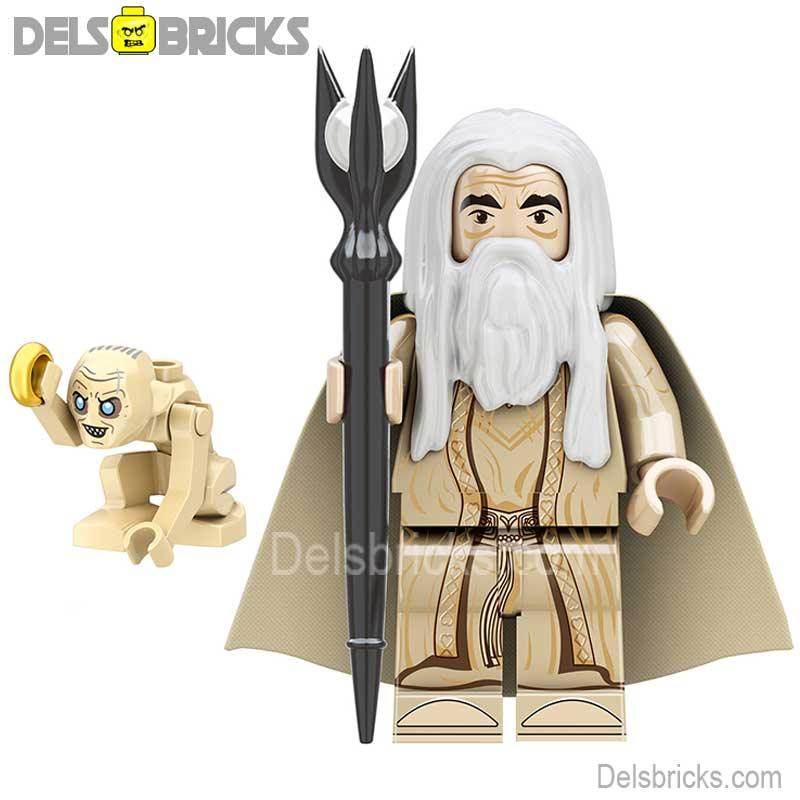 Saruman Lord of The Rings Lego Minifigures Custom Toys - 