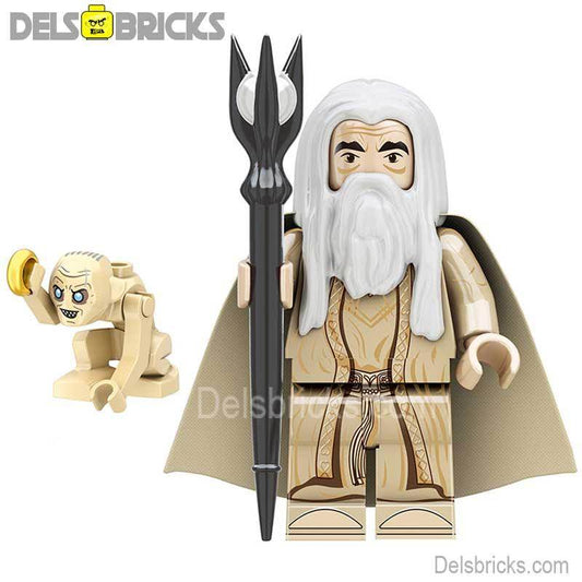 Saruman Lord of The Rings Lego Minifigures Custom Toys - 