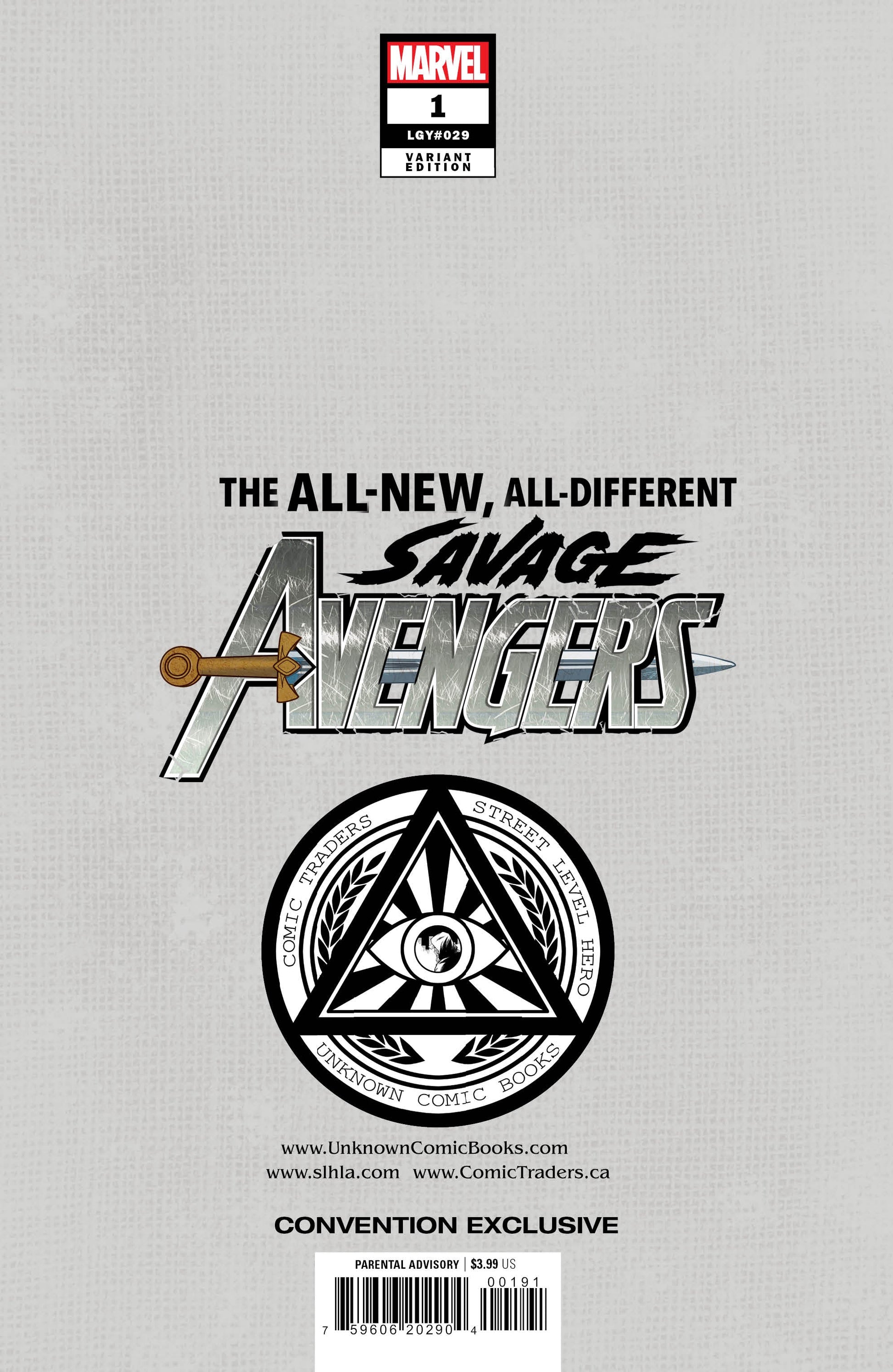 Savage Avengers 1 Unknown Comics Mico Suayan Exclusive B&W Convention VIRGIN Var (06/08/2022)